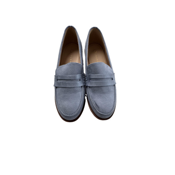 Journee Collection Kenly-WD Shoes Womens Size 7.5 Suede Loafers Lug Sole New - Picture 1 of 14